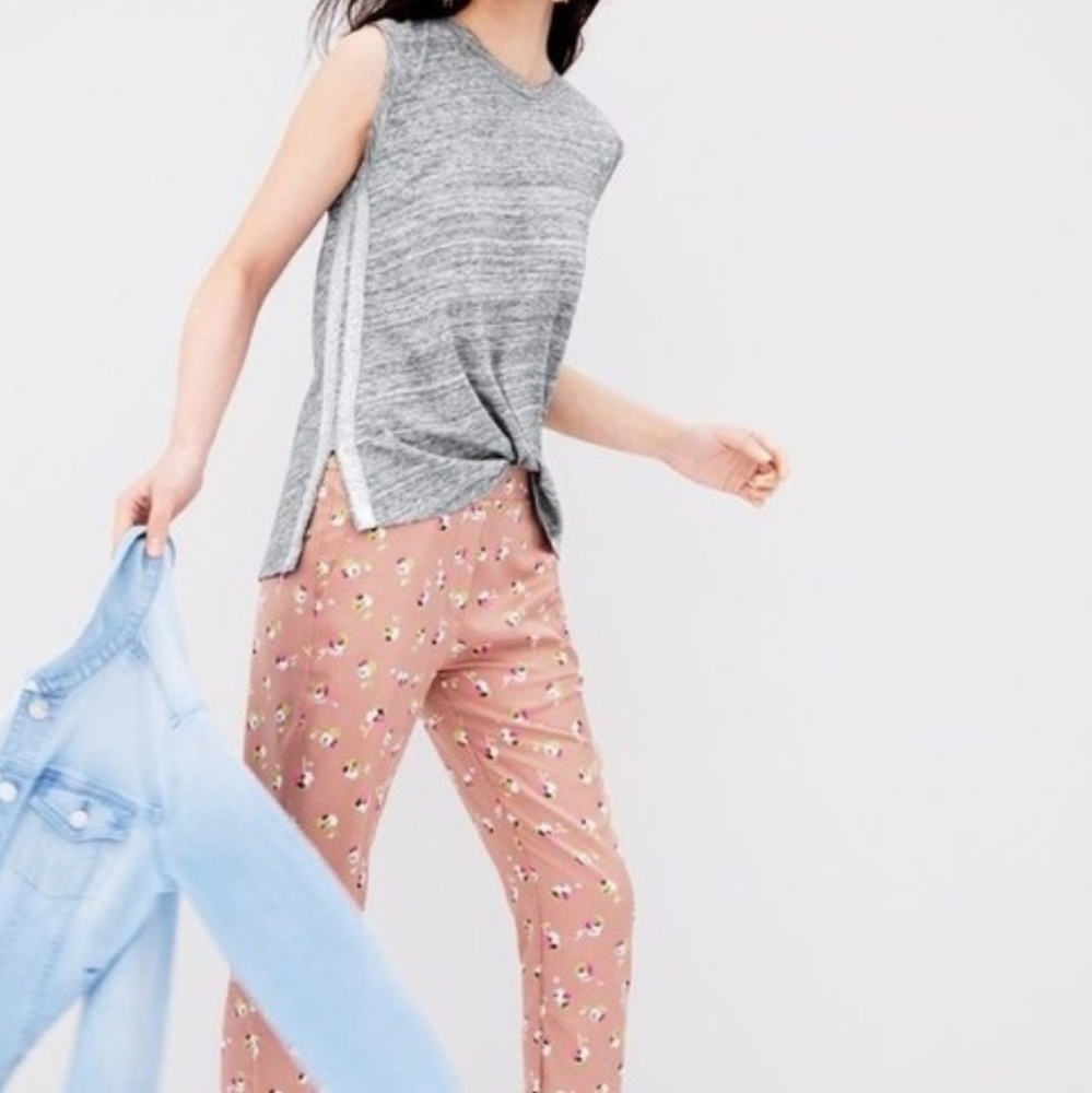 J. Crew Metallic Side Stripe Tank sz. XS